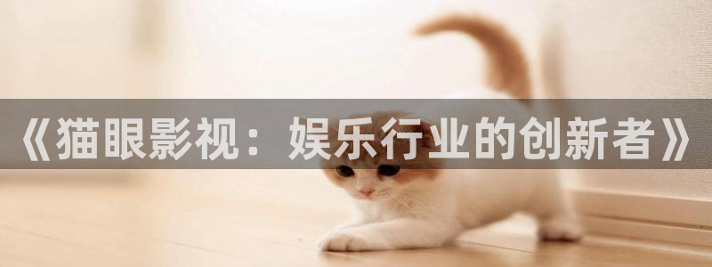 老子电影手机观看：《猫眼影视：娱乐行业的创新者》